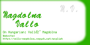 magdolna vallo business card